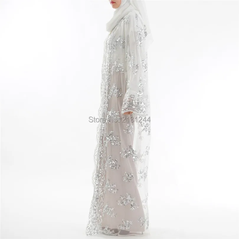 2018 Abaya Дубай роскошное высококлассное мусульманское платье с пайетками и