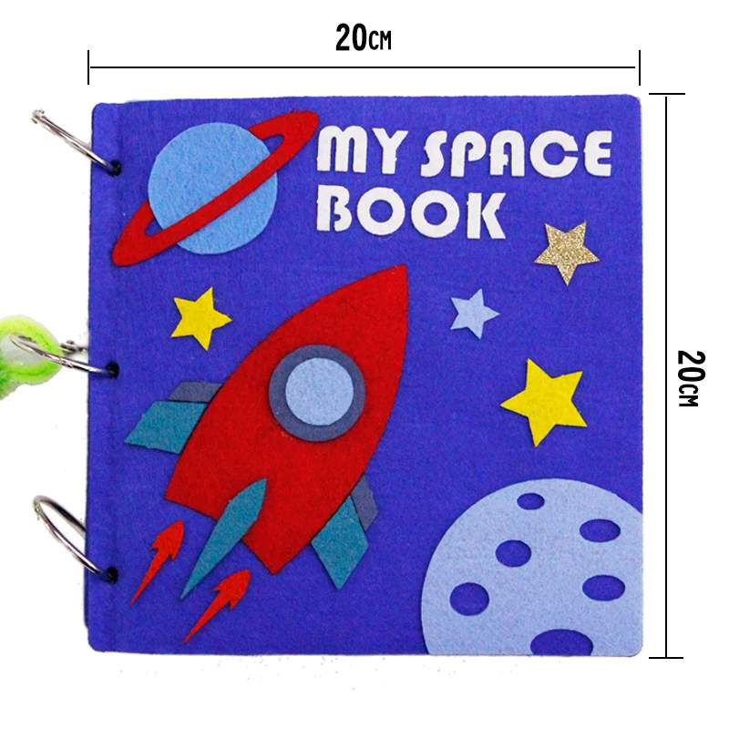 DIY Story Space Book Набор обучающих материалов для раннего обучения легко ручной работы