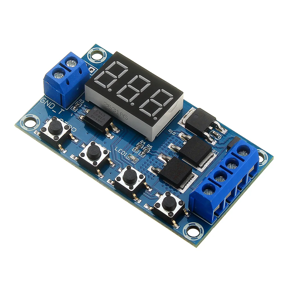 LEORY DC 5V 36V цикл запуска переключатель задержки времени двойной MOS Модуль платы