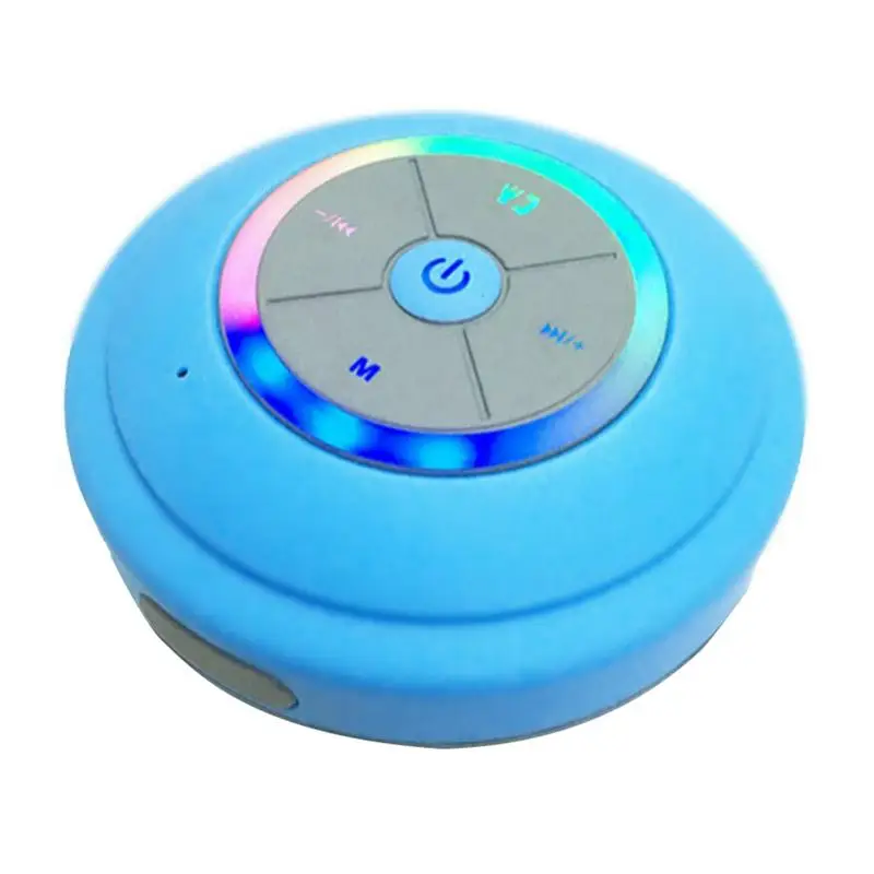 Водонепроницаемый Bluetooth динамик с светодиодный присоской беспроводной ванной