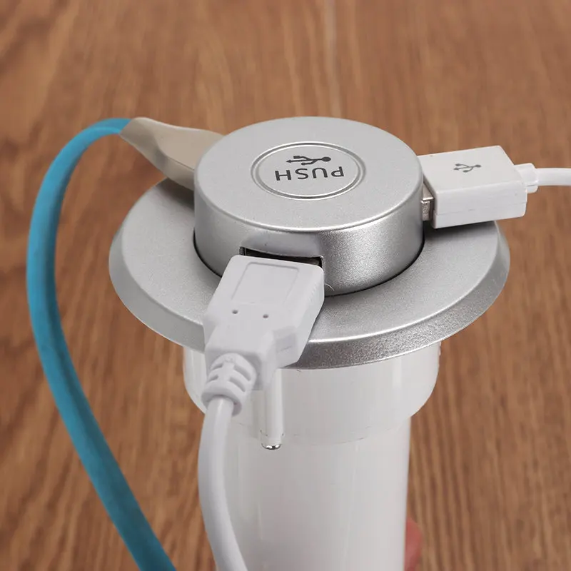 Bakeey, 3 порта, концентратор, настольный, встроенный, USB, зарядное устройство, адаптер, для офиса, дома, стол, отверстие, зарядная станция для samsung S9, для iphone XS max 8