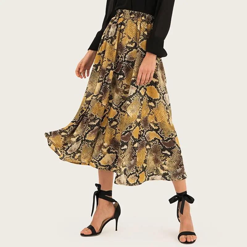 Boho Летняя женская юбка Повседневная элегантная Панк Сексуальная клубная