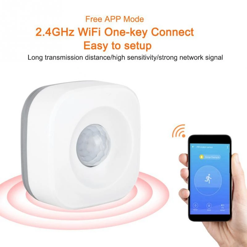 Wifi умный дом Pir датчик обнаружения движения беспроводной безопасности охранная