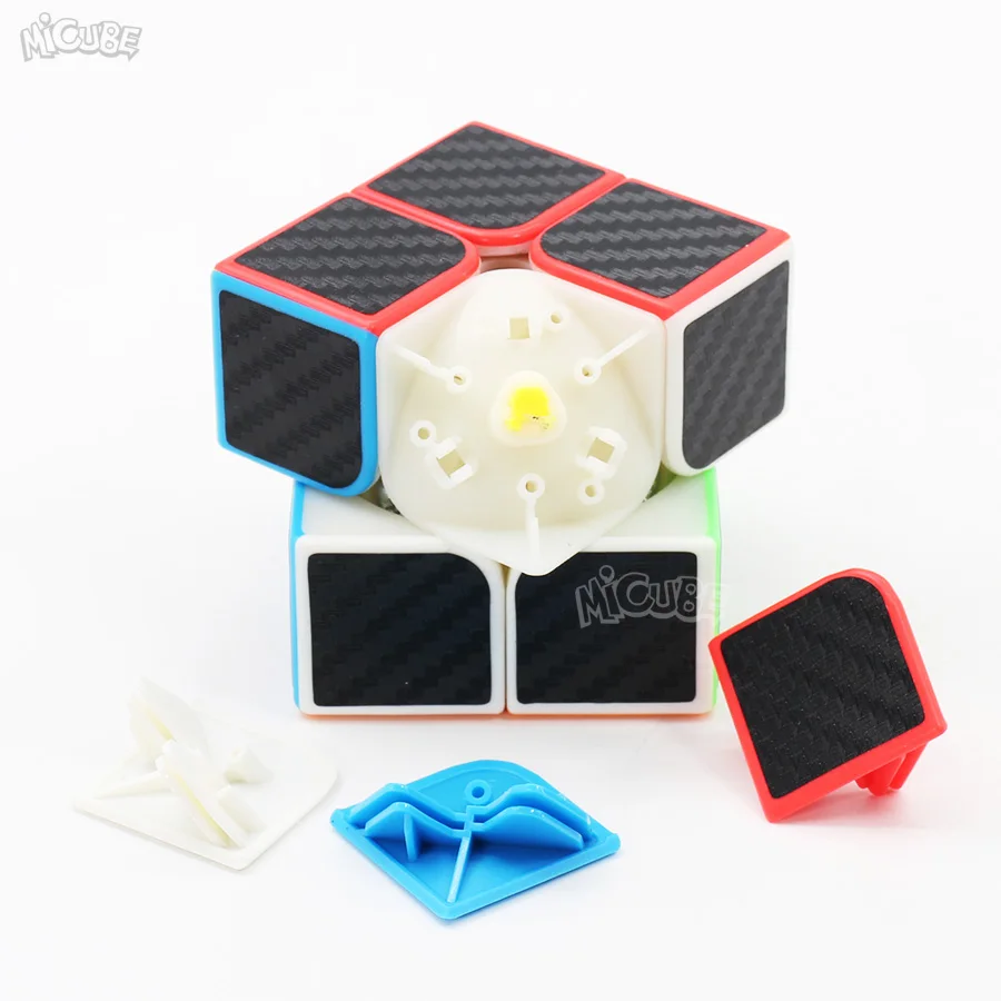 Магический куб 2x2x2 скоростной из углеродного волокна 2x2 Moyu 2*2 Игра Головоломка Neo