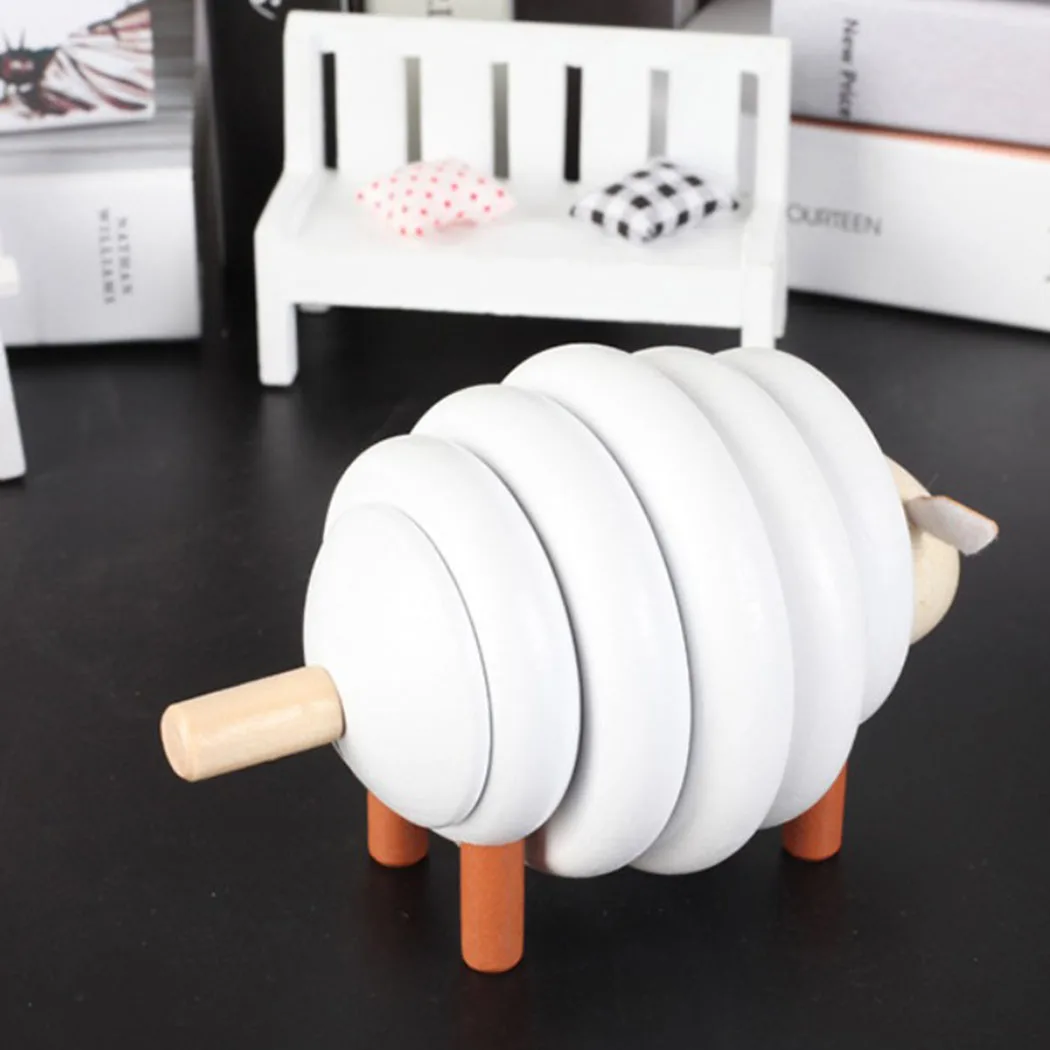 Детская игрушка паззл забавная шнуровка овца обучающая для строительства