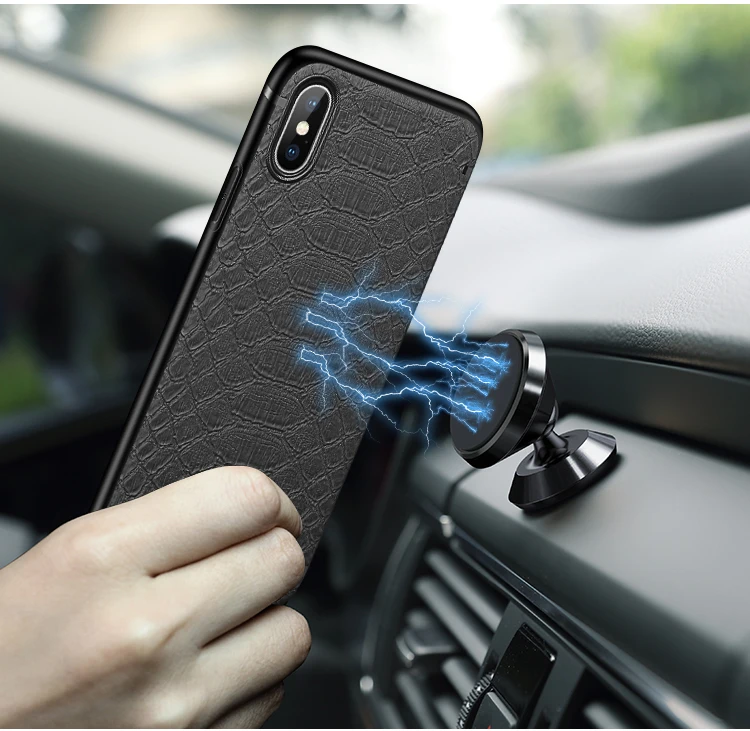 Чехол Moskado из крокодиловой кожи с магнитной адсорбцией для iphone X XS XR Max чехол 6 S 7 8