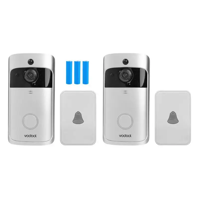 Vodool V5 Смарт Wi Fi видеокамера на дверной звонок 720 p визуальный вызова домофонный