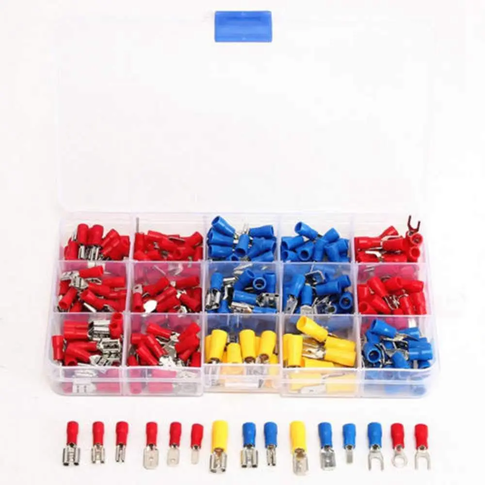 100pcs/set Waterproof Intermediate Cable Terminal+Heat Shrink Casing Sleeve Heat Butt Wire Crimp Connector | Обустройство дома