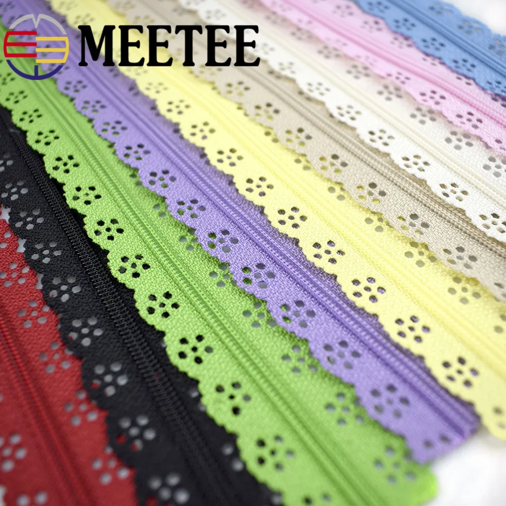 5 ярдов Meetee 3 # красочные кружевные нейлоновые молнии для сумок ручной работы