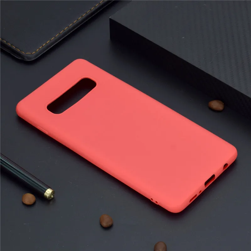 Матовая конфетный TPU чехол для Samsung Galaxy S6 S7 S8 S9 S10 A5 A6 A7 A8 2018 чехлы из мягкого