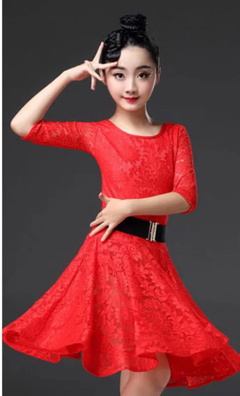 Детское платье для латиноамериканских танцев с длинным рукавом юбка танго ча