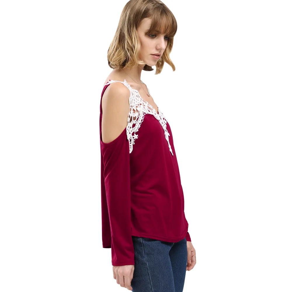 Винтажный Топ Chemise Femme белая кружевная черная Ретро блузка сексуальная Женская