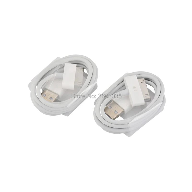 10 шт./лот USB зарядный кабель 1 м для iPhone 4 4S 5 6 7 8 X XR XS iPad 2/3/4 MINI 30Pin 8Pin передачи данных