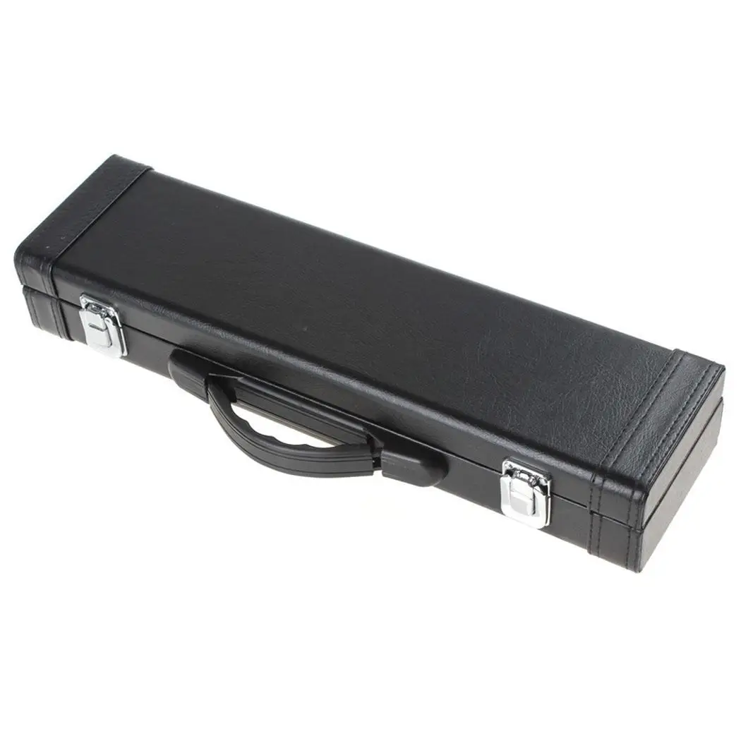 New 16 Holes Flute Musical Instrument Durable Storage Black Box Solid Case | Спорт и развлечения
