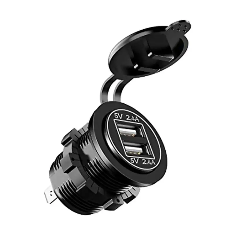 

Новое универсальное автомобильное зарядное устройство USB модифицированное UBS 5 В 4,8 а Двойная диафрагма водонепроницаемые и пыленепроницае...