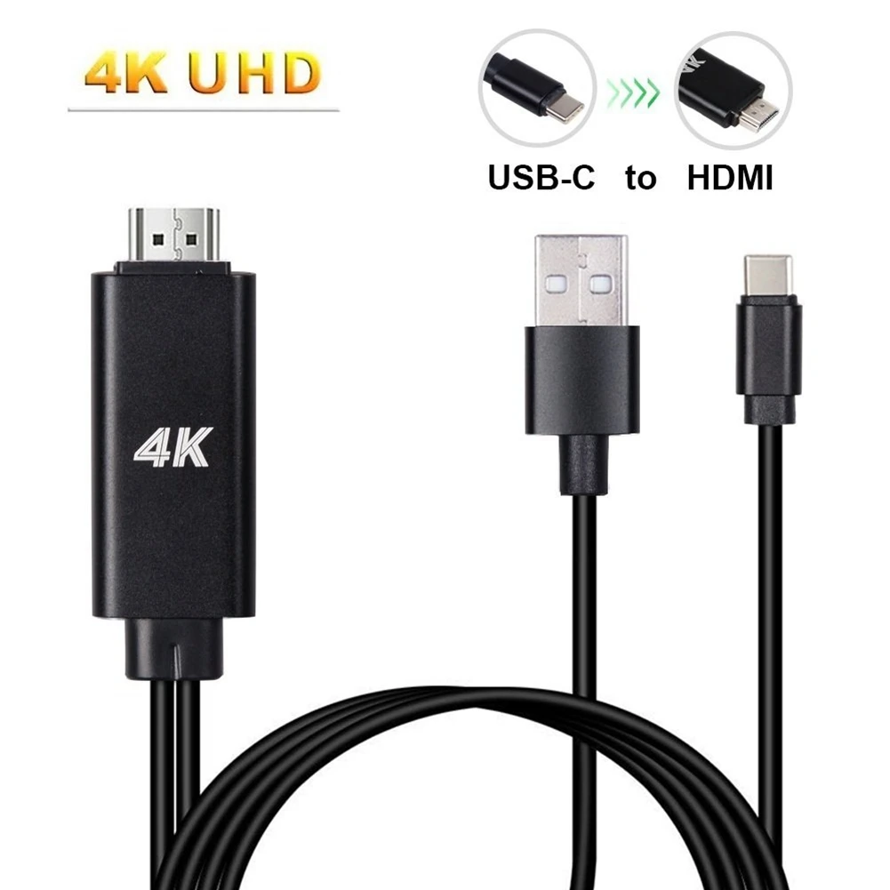 USB 3.1 Type C Phone to HDMI TV/HDTV Video Cable for Samsung Galaxy S8 S9 Plus | Электроника