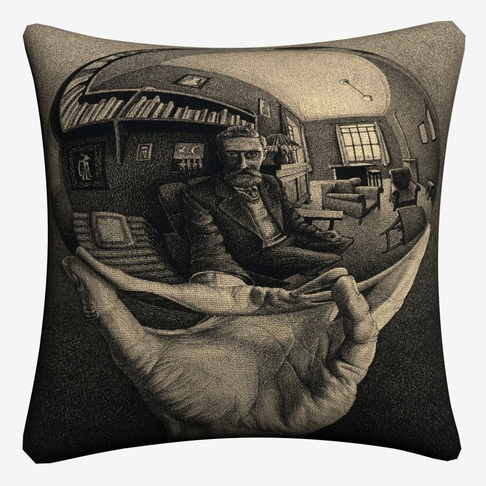 Escher Surreal геометрическое оформление декоративное хлопковое белье Наволочка 45x45 см