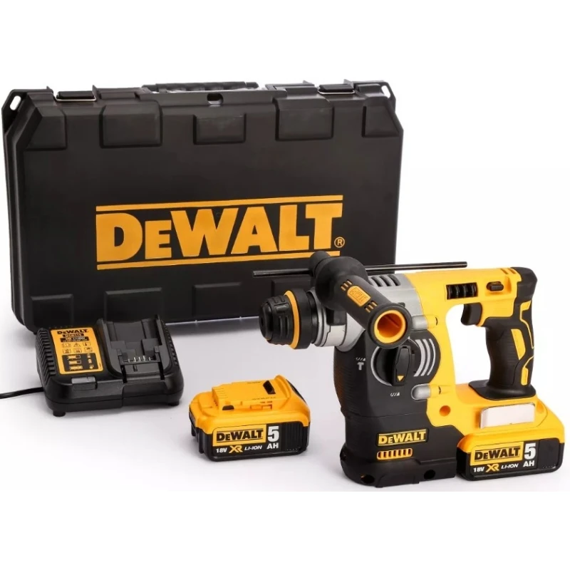 Перфоратор аккумуляторный DeWalt DCH273P2 (18 В Li Ion аккумулятор максимальный диаметр