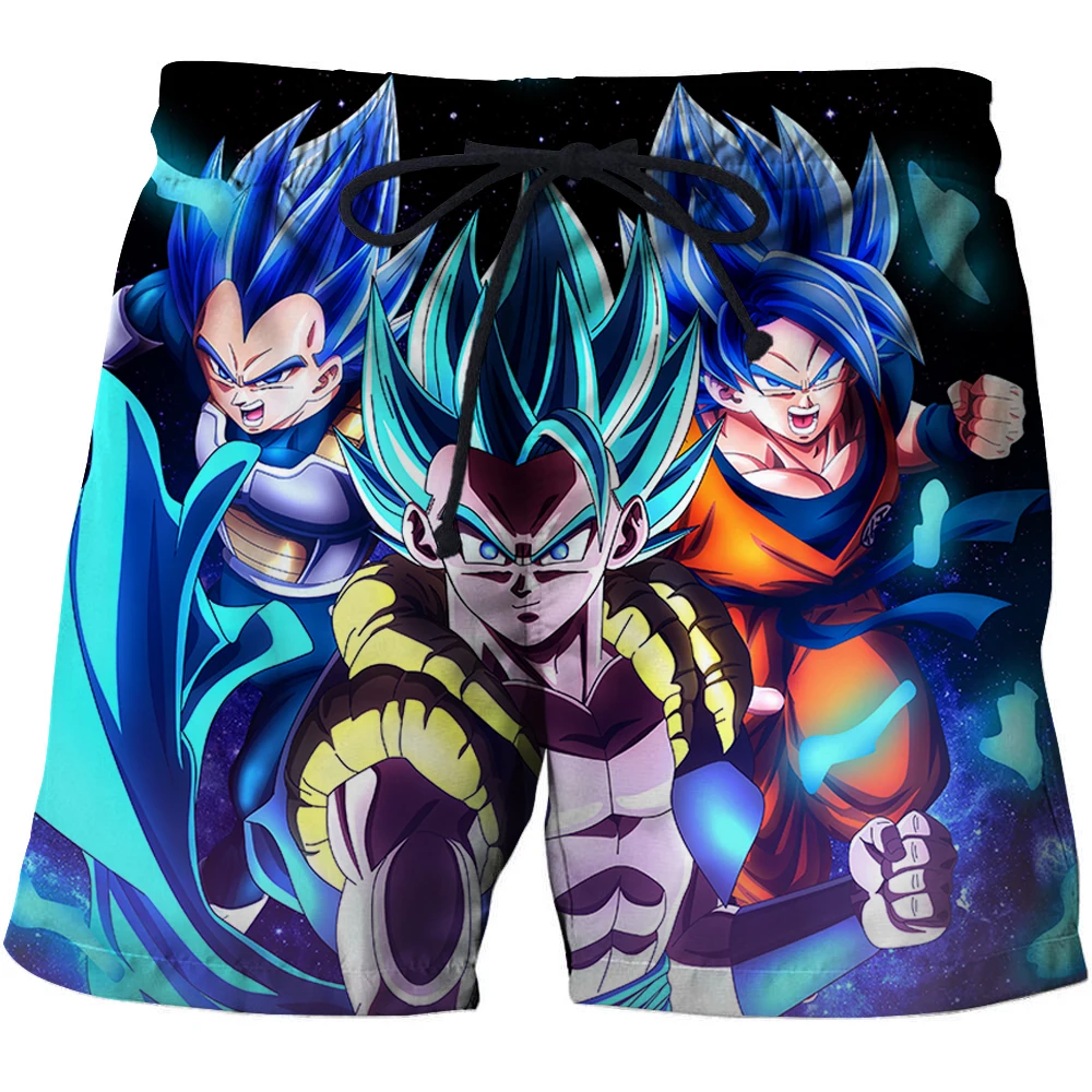 Новый аниме Dragon Ball Z Наруто мужские летние повседневные шорты Супер Saiyan сын Goku vegeta