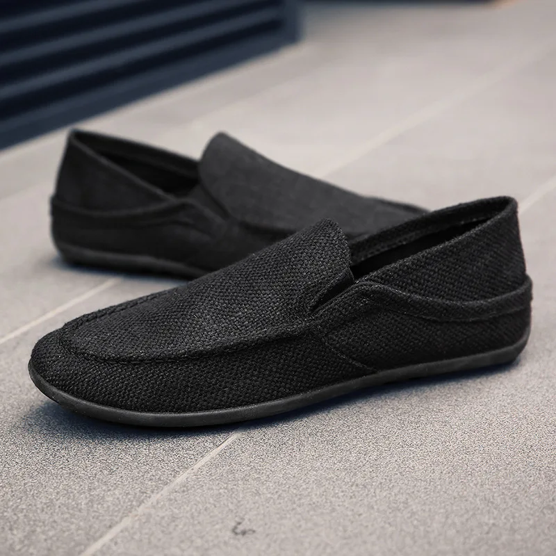 Classics Solid Casual Loafers Shoes for Men Fashion Leisure Flat Slip On Spring Autumm Soft Driving | Обувь