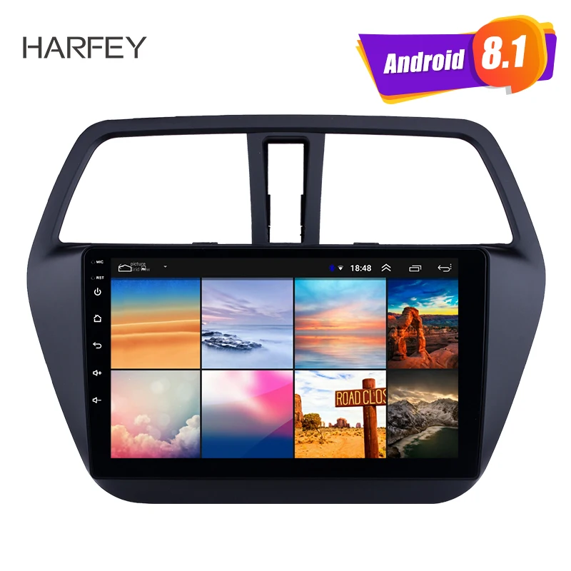 Автомобильный мультимедийный плеер Harfey Android 8 1 9 дюймов для Suzuki S Cross SX4 2014 2017 радио