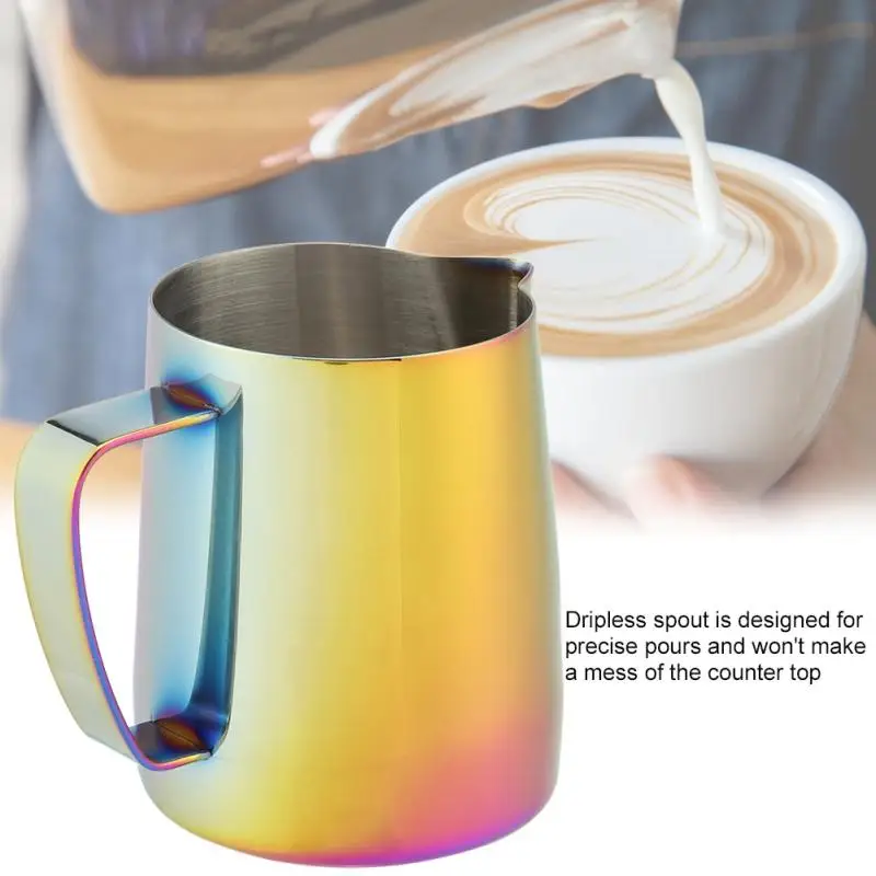 

350mL Stainless Steel Latte Art Pitcher Milk Frothing Jug Espresso Coffee Mug Craft Coffee Cappuccino Cups