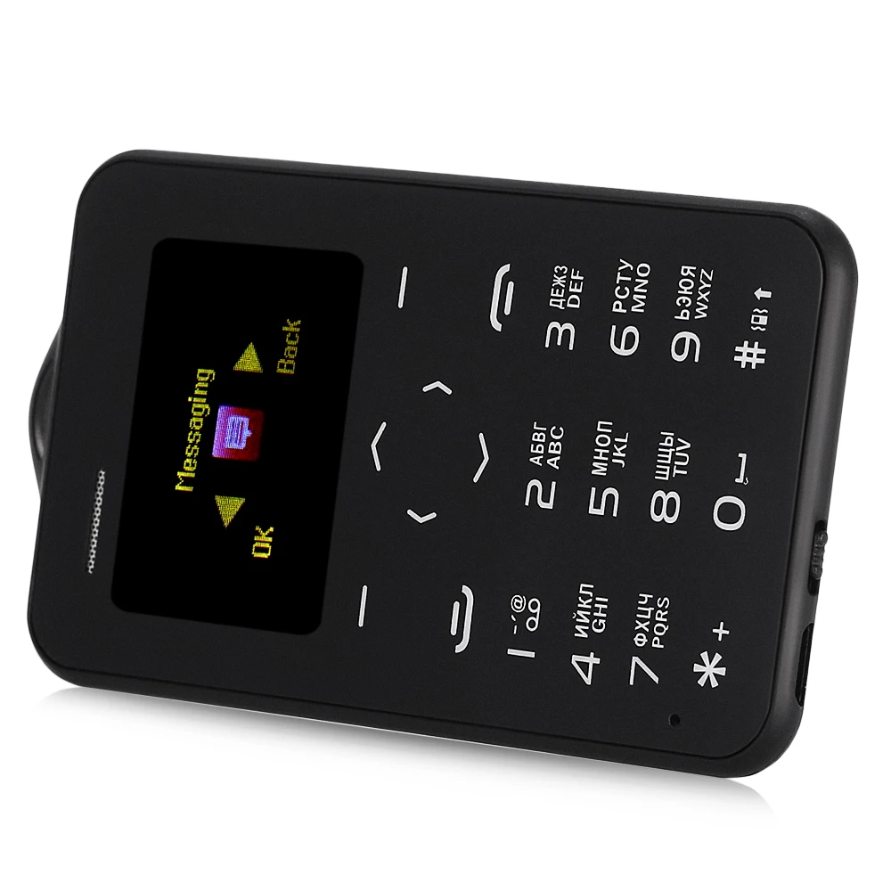 AEKU/AIEK C6 1 0 дюймовый Pocket Mini Card телефон русская клавиатура GSM Bluetooth 2 Календарь