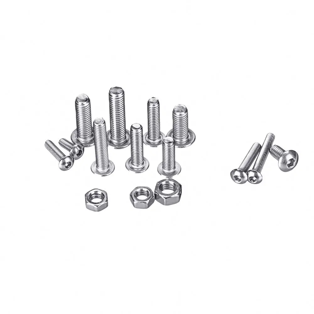 Suleve MXSS4 500 шт. M3 M4 M5 304 Шестигранная головка из нержавеющей стали Комплект