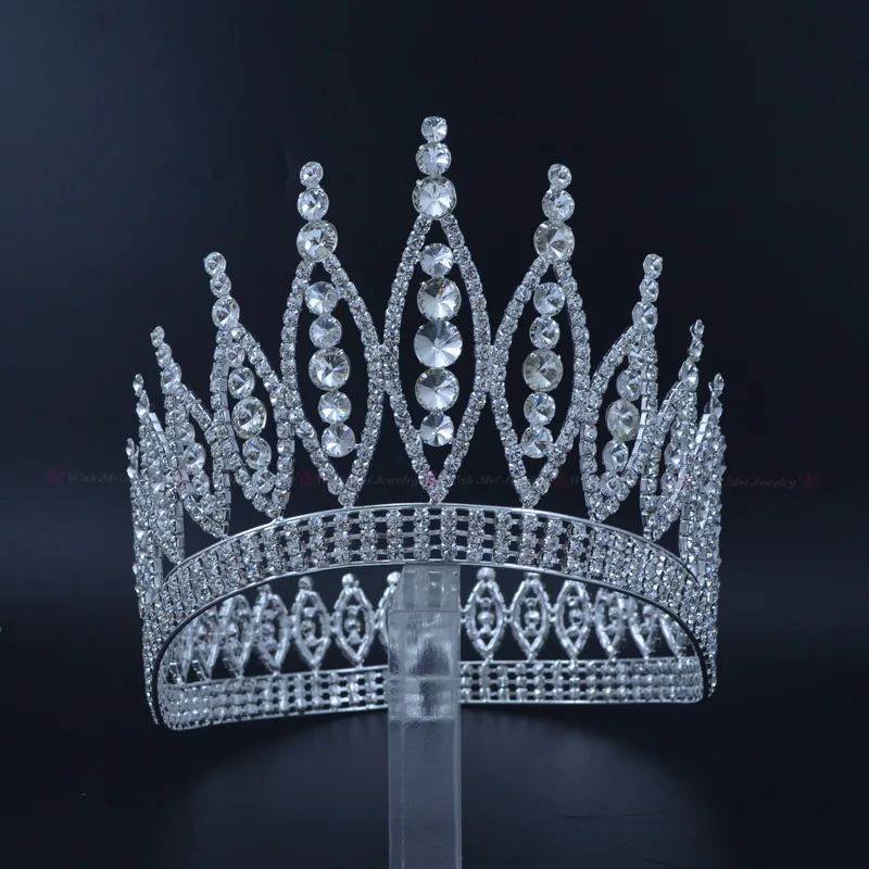 Корона диадемы мисс конкурс Queen Hair Auatrian Стразы с украшением в виде кристаллов