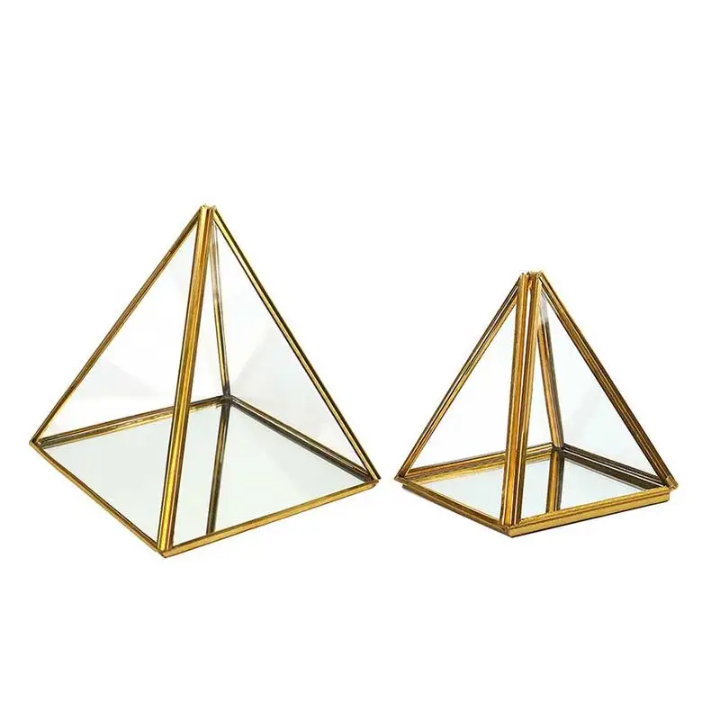 Геометрический Пирамида подвесной Террариум украшения цветок горшок для