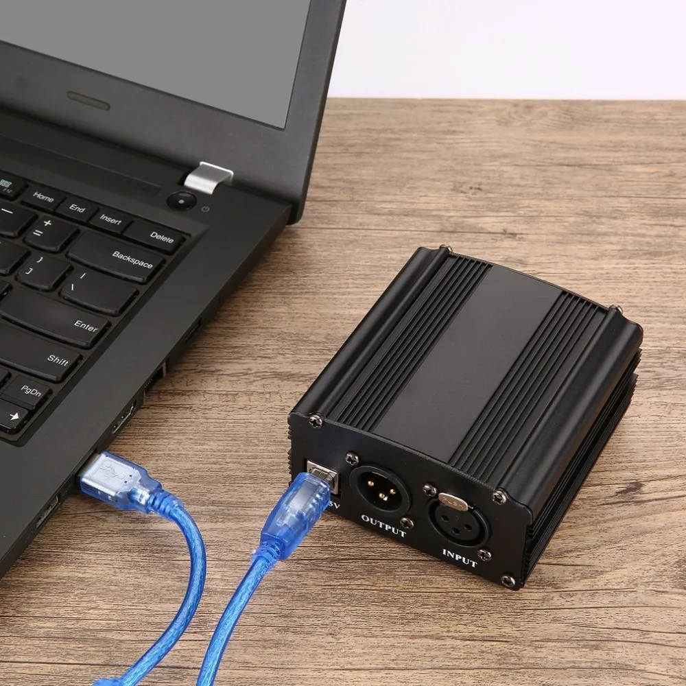 1 канальный 48 V USB Phantom Мощность 5 футов кабель XLR Сделано в Китае 3Pin микрофонный для