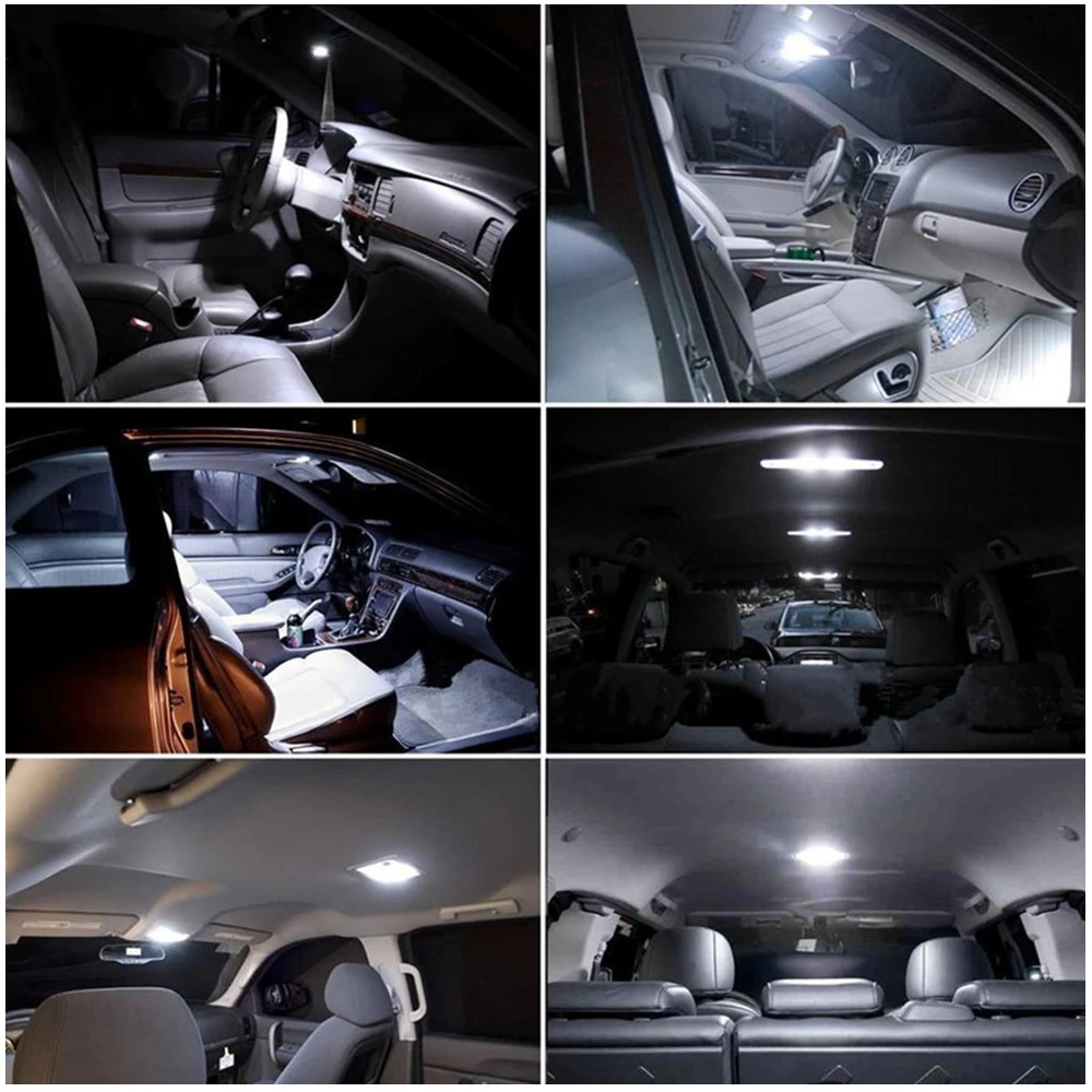 12SMD 3528 12 Светодиодный ная панель белая автомобильная лампа для чтения карт