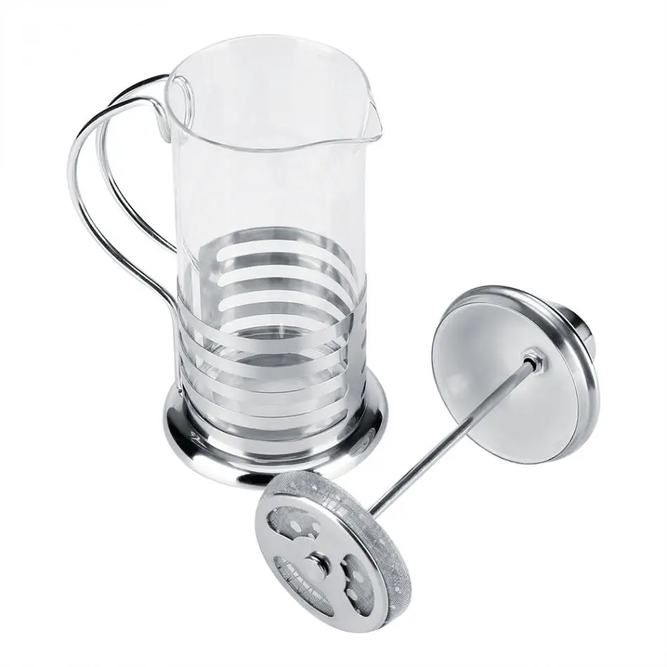 Home 350ml Stainless Steel Glass Teapot Filter Tea Kettle Coffee Pot Convenient Office | Дом и сад