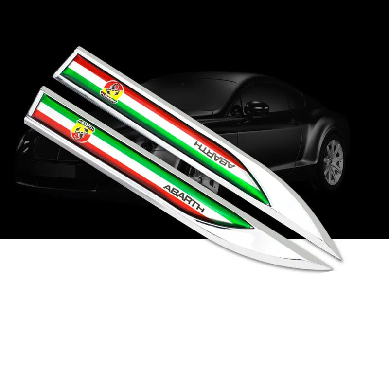 10 шт./набор 3D 3 м Car Abarth Алюминиевый клей значок эмблема логотип наклейка Стикеры цветов в виде скорпиона для