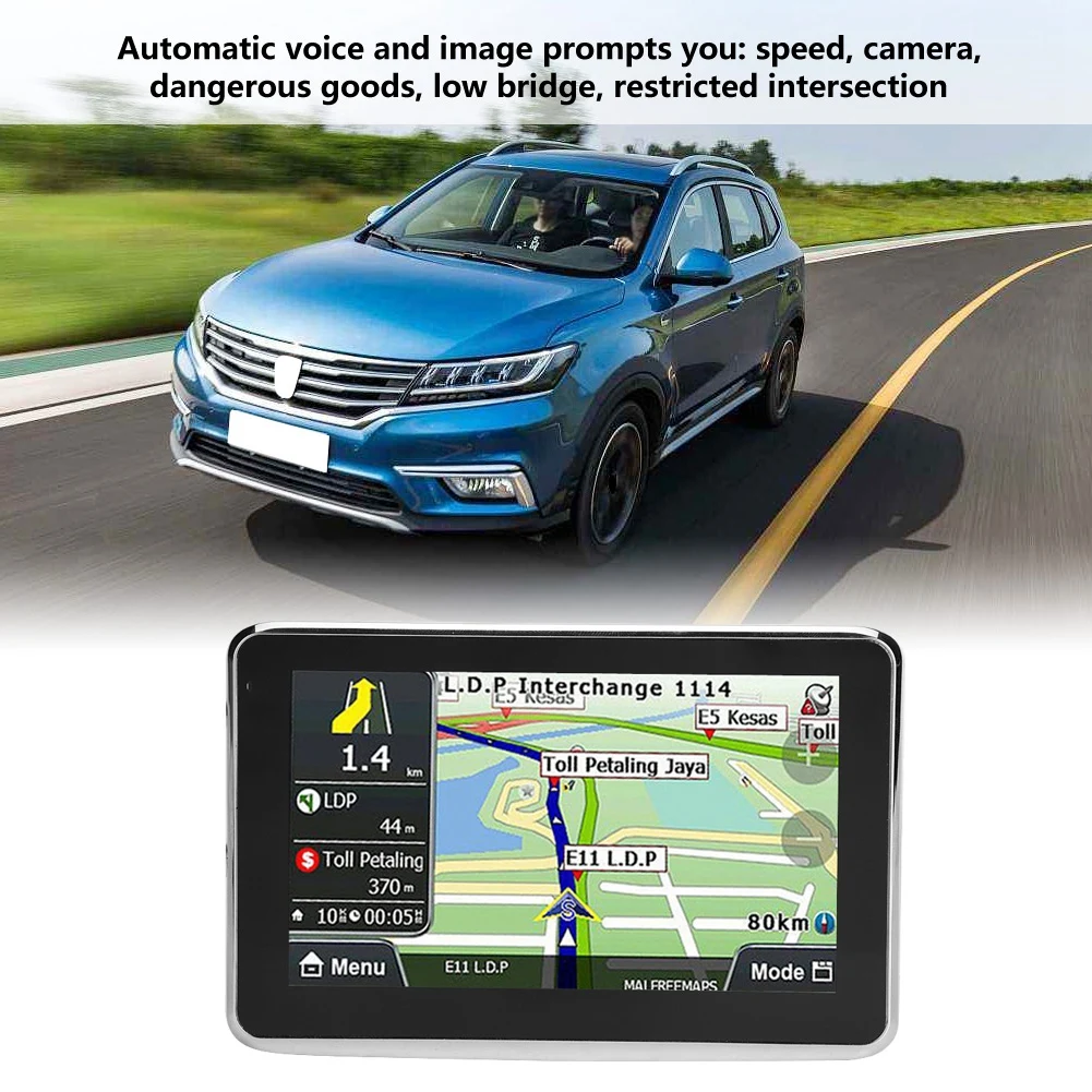 Автомобильный навигатор gps навигация Сенсорный экран 256 Мб 8 ГБ MP3 FM Европа карта 508 MTK 2531 480*272 разрешение 5 дюймов Универсальный