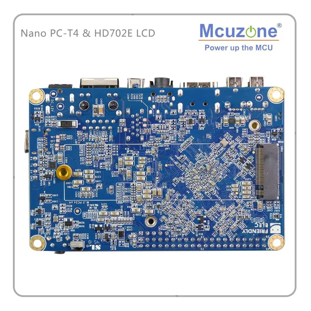 FriendlyELE NanoPC-T4 HD702E Rockchip RK3399 Cortex-A72 Cortex-A53 VR AI OpenCV TensorFlow MIPIDual band wifi M.2PC EC20 4G EMMC |