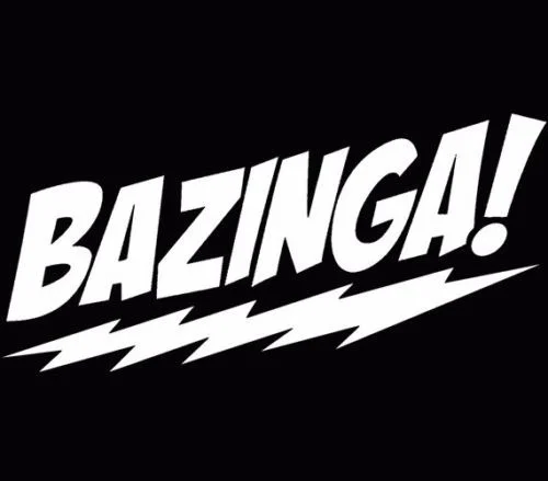 Bazinga Наклейка Виниловая наклейка Теория Большого Взрыва Шелдон Купер забавная на