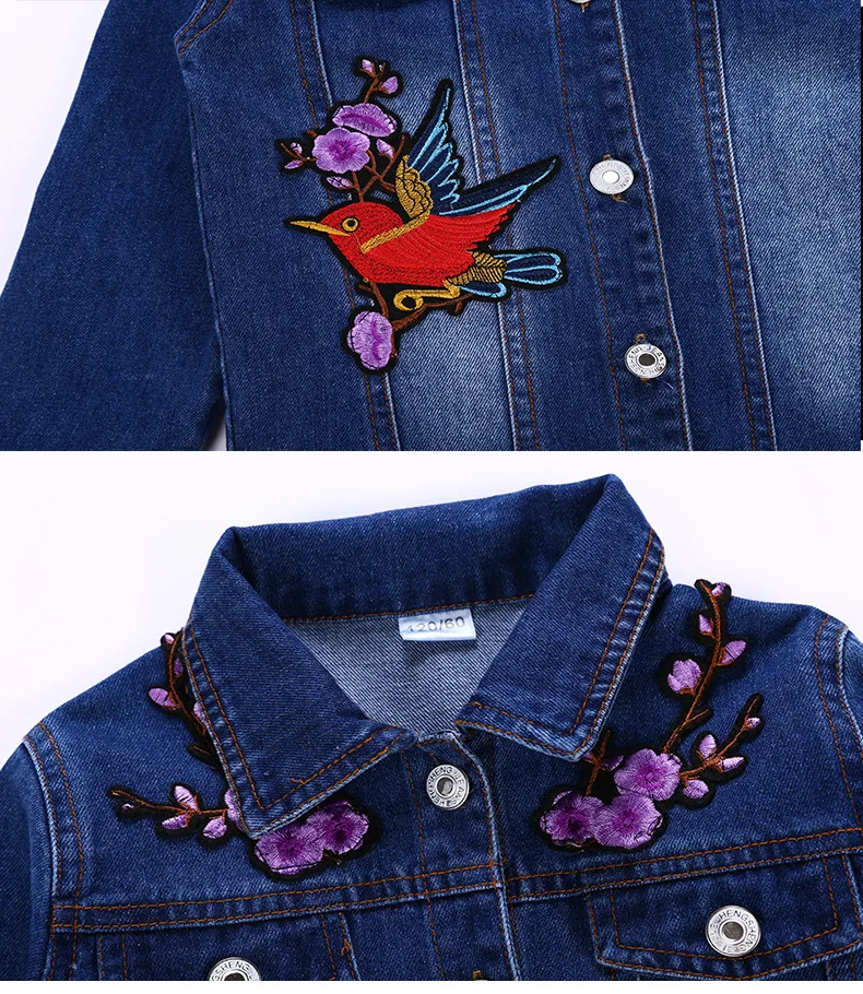 Комплект детской одежды корейский джинсовый костюм для девочек на весну и осень