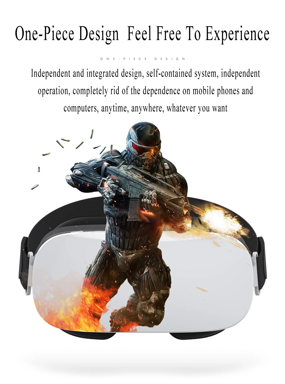 Для Android все в одном 3D шлем виртуальной реальности HD 1080p 5 экран VR очки 2G и 16G памяти