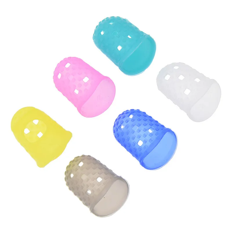 4 шт многоцветные наперсток протектор силиконовые швейные инструменты для шитья
