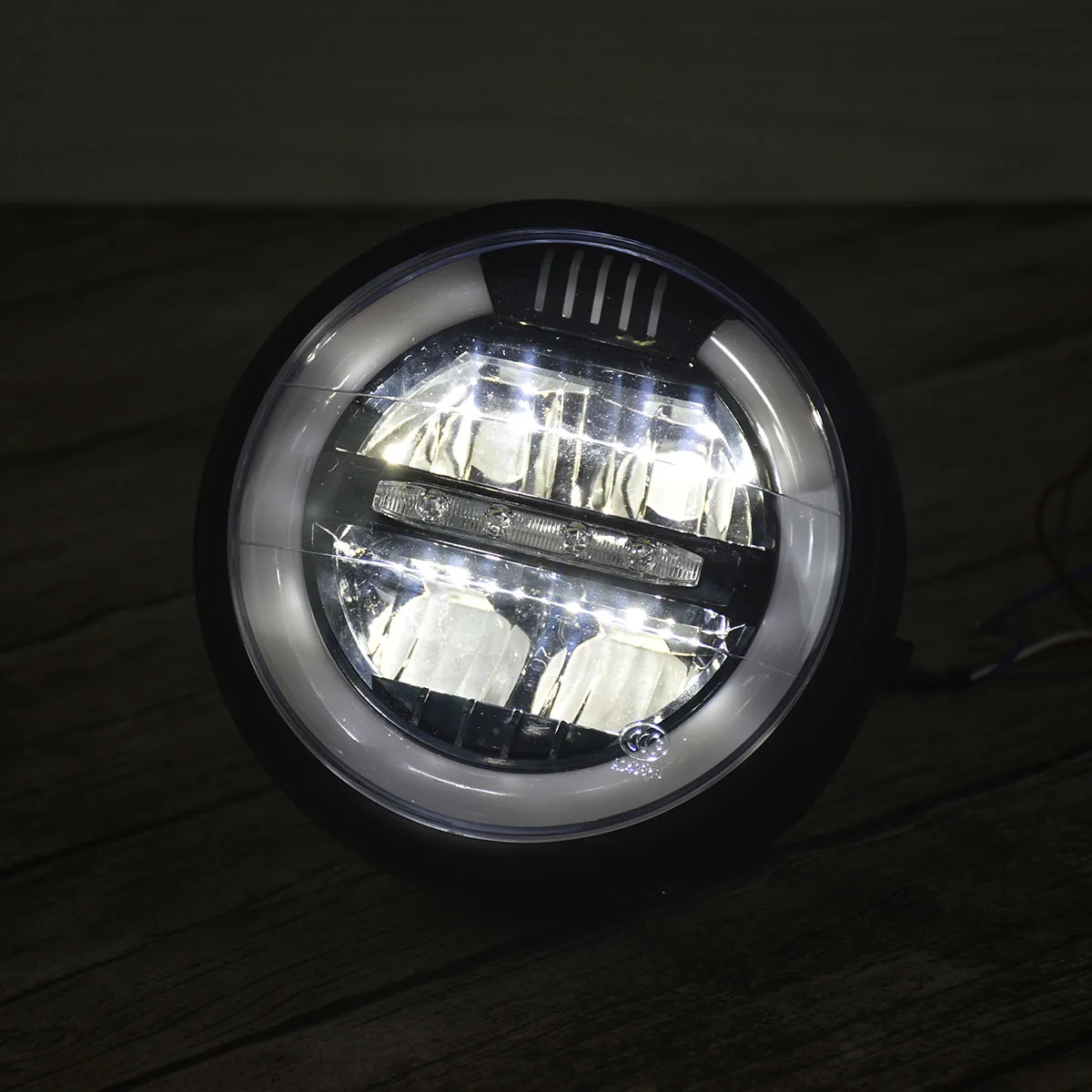 7 дюймовый Универсальный мотоциклетный матовый черный белый налобный