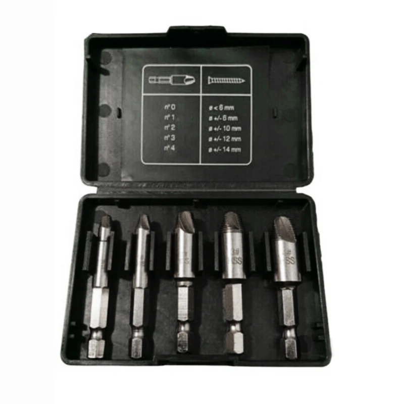 5 шт./компл. HSS Сталь шестигранным хвостовиком левая резьба премиум Устройство для