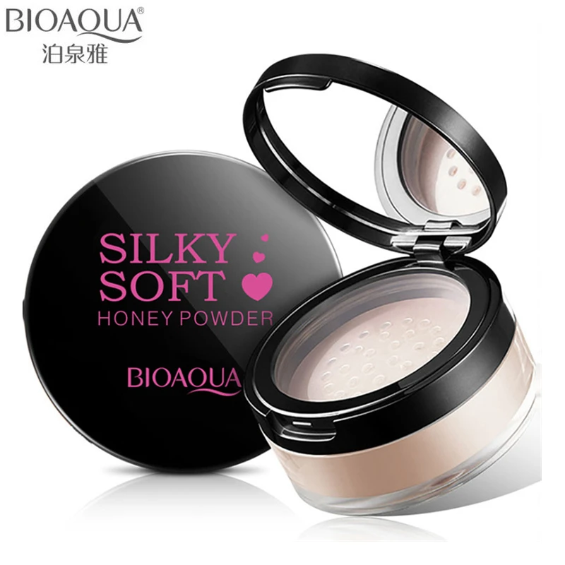 BIOAQUA Brand Loose Powder Whitening Soft Light Silk Face Concealer Skin Finish Translucent Matte Foundation Make Up Set |