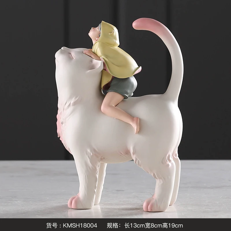 Кошка в японском стиле neko Animal figuras decorativas hogar розовые сказочные керамические