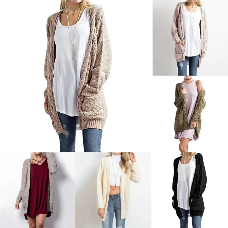 

Knitwear Thick Cardigan Sweater Loose New Size Womens Autumn New Thick Knitwear Cardigan Coat Winter Loose Sweater Plus Size