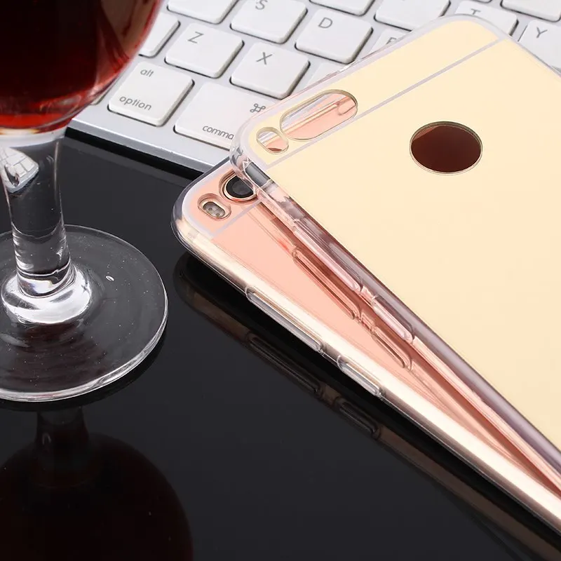Luxury Soft TPU Mirror Cover Case For Xiaomi Mi8 SE Mi6X A2 5X Redmi Note 5A 4X Prime 6A 6PRO 4A Back Mobile Phone Bag | Мобильные