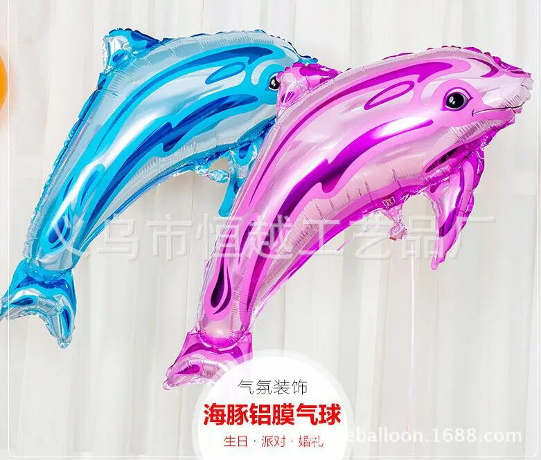 1 компл. Дельфин алюминиевой фольги шар на день рождения принадлежности для