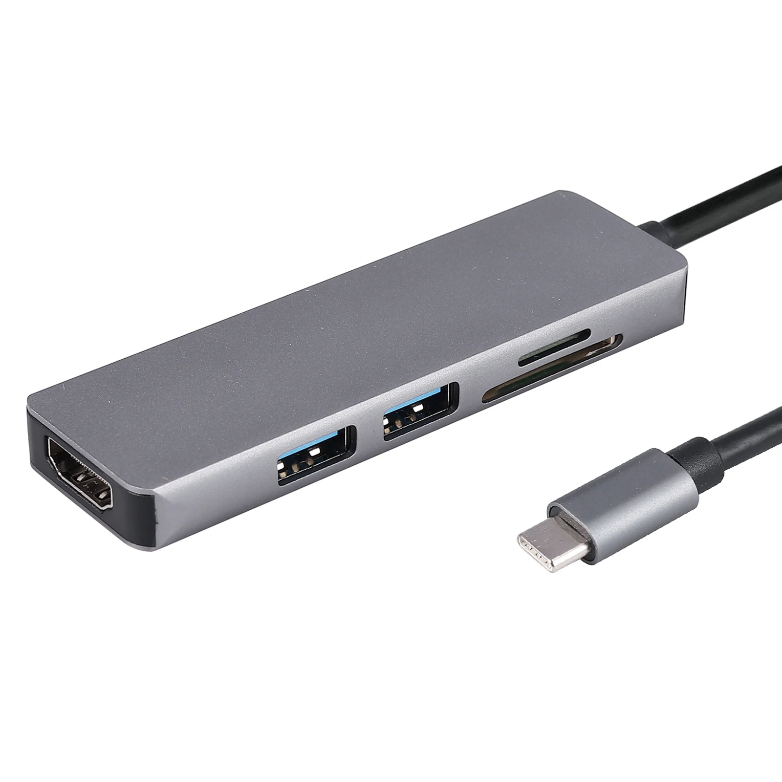 Neoteck Алюминий 5 в 1 USB C концентратор Type мультипорты 3 0 SD TF кардридер адаптер 4K HDMI