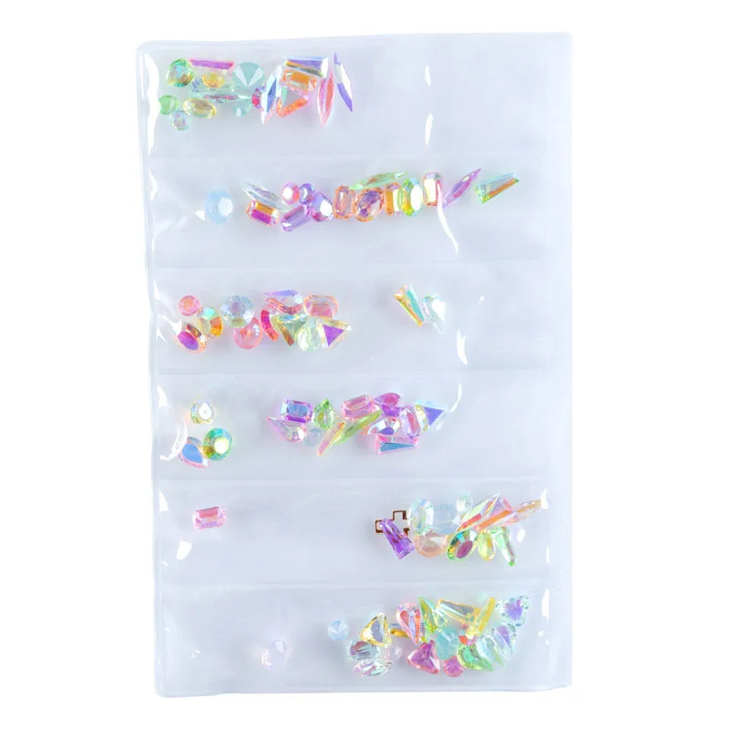 1 упаковка AB плоские Стразы для ногтей алмазные каплевидные конские глазные