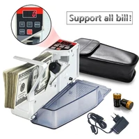 mini money currency counting machine handy bill cash banknote ticket counter money ac or battery powered for fake money dolla